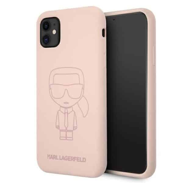 7BEBE09E-3654-EC11-91AD-2CEA7FB072AA.jpg Karl Lagerfeld Silicone Ikonik Outline – dėklas, skirtas iPhone 11 (rožinis)