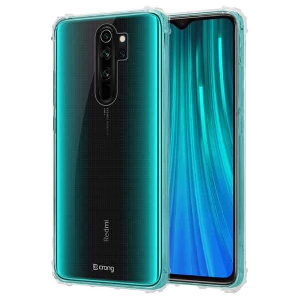 Crong Crystal Shield Cover – apsauginis dėklas, skirtas Xiaomi Redmi Note 8 Pro (skaidrus)