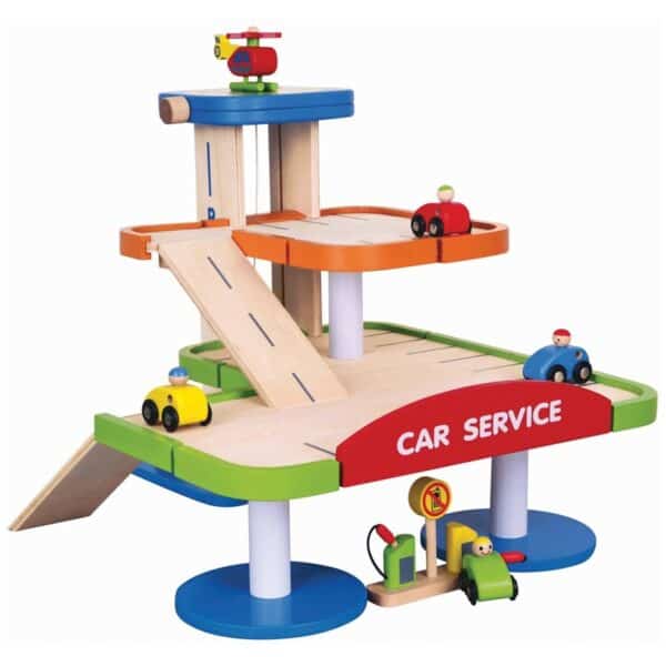 „Viga Toys“ – žaislas vaikams, garažas / sovėjimo aikštelė su mašinėlėmis, žaislas vaikams / kūdikiams