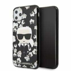 Karl Lagerfeld Iconic Karl dėklas, skirtas iPhone 11 Pro (juodas)