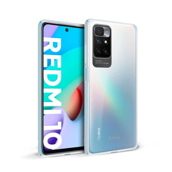 Crong Crystal Slim Cover – apsauginis dėklas, skirtas Xiaomi Redmi 10 (skaidrus)