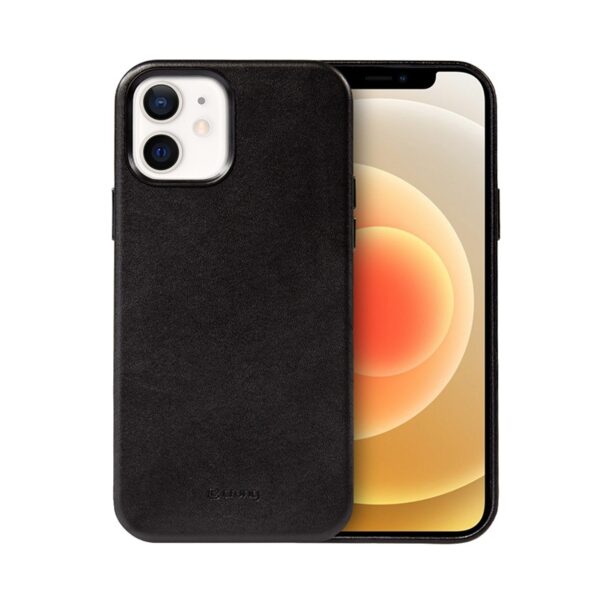 Crong Essential Cover – odinis dėklas, skirtas iPhone 12 / iPhone 12 Pro (juodas)
