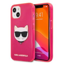 Karl Lagerfeld Choupette Head – dėklas, skirtas iPhone 13 (Fluo Pink)
