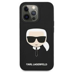 Karl Lagerfeld Silicone Ikonik Karl's Head – dėklas, skirtas iPhone 13 (juodas)