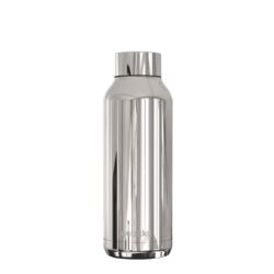 „Quokka Solid“ – 510 ml nerūdijančio plieno termo gertuvė (aptakus sidabras)