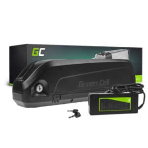 Green Cell – 48V 15Ah baterija, skirta elektriniam dviračiui E-bike Li-Ion žemyn vamzdis su įkrovikliu