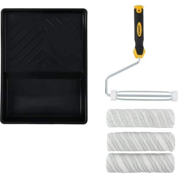 Volelis dažymui Stanley su rankena ir vonele, 3 vnt.