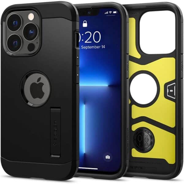 Spigen Tough Armor – dėklas, skirtas iPhone 13 Pro (juodas)