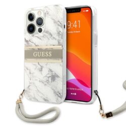 Guess Marble Strap – dėklas, skirtas iPhone 13 Pro (pilkas)