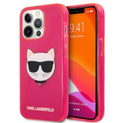 Karl Lagerfeld Choupette Head – dėklas, skirtas iPhone 13 Pro (Fluo Pink)