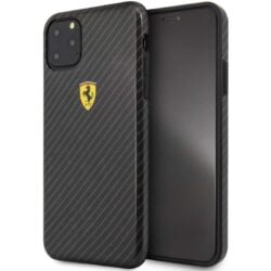 „Ferrari On Truck Racing Shield“ kietas dėklas – „iPhone 11 Pro Max“ (anglies efektas / juoda)