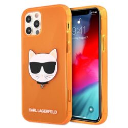 Karl Lagerfeld Choupette Head – dėklas, skirtas iPhone 12 Pro Max (Fluo Orange)