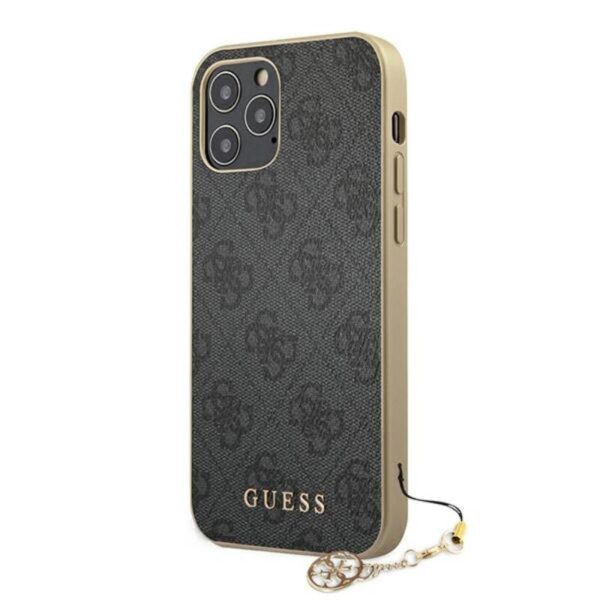 Guess 4G Charms kolekcija – dėklas, skirtas iPhone 12 Pro Max (pilkas)