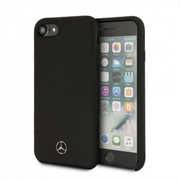Mercedes Silicone Line – dėklas, skirtas iPhone 8/7 (juodas)