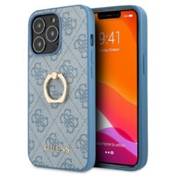 Guess 4G Ring Case – dėklas, skirtas iPhone 13 Pro Max (mėlynas)