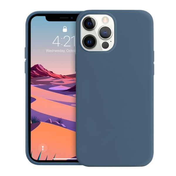 Crong Color Cover – lankstus dėklas, skirtas iPhone 12 / iPhone 12 Pro (tamsiai mėlynas)