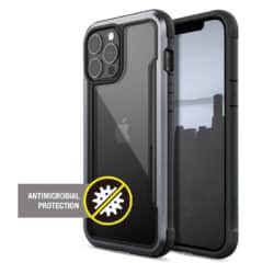 X-Doria Raptic Shield Pro – dėklas, skirtas iPhone 13 Pro Max (antibakterinis) (juodas)