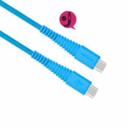 Momax Tough Link Type-C į Type-C laidas (1,2M) (mėlynas)
