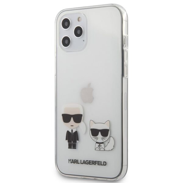 Karl Lagerfeld Ikonik + Choupette – dėklas, skirtas iPhone 12 Pro Max (skaidrus)