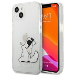 Karl Lagerfeld Choupette Fun – dėklas, skirtas iPhone 13 (skaidrus)