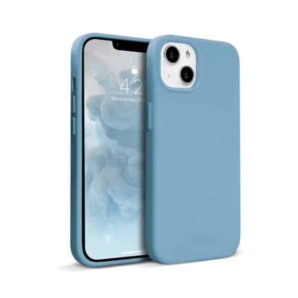 „Crong Color Cover“ skystas silikoninis dėklas, skirtas „iPhone 13“ (dangaus mėlynas)