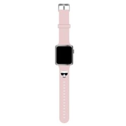 Karlo Lagerfeldo Choupette Head – „Apple Watch“ laikrodžio dirželis, 38/40/41 mm (rožinė)