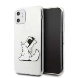 Karl Lagerfeld Choupette Fun – dėklas, skirtas iPhone 11 (skaidrus)