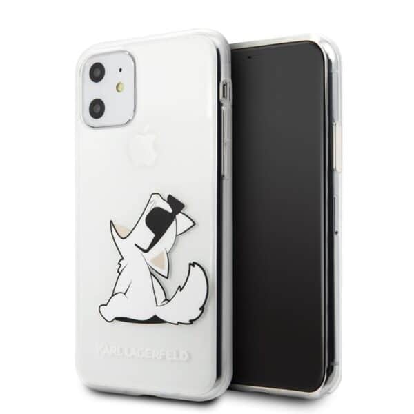 Karl Lagerfeld Choupette Fun – dėklas, skirtas iPhone 11 (skaidrus)