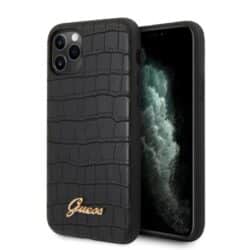 „Guess Croco Case“ – „iPhone 11 Pro“ dėklas (juodas)