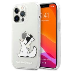 Karl Lagerfeld Choupette Fun – dėklas, skirtas iPhone 13 Pro (skaidrus)