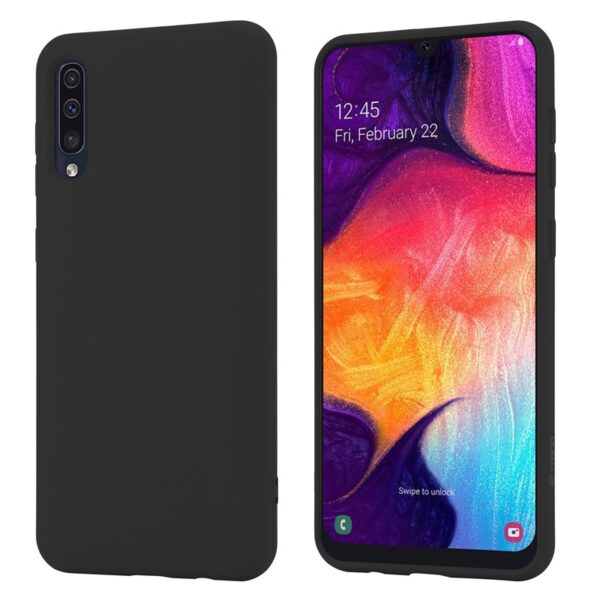Crong Color Cover – lankstus dėklas, skirtas Samsung Galaxy A50 / A50s (juodas)