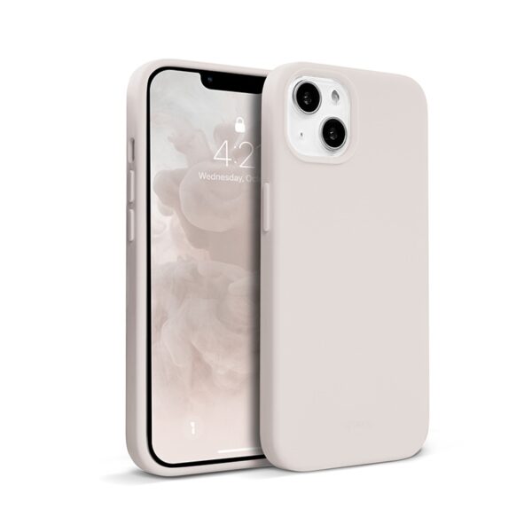 Crong Color Cover Skystas silikoninis dėklas, skirtas iPhone 13 mini (Stone)
