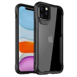 „Crong Hybrid Clear Cover“ – apsauginis dėklas, skirtas „iPhone 11 Pro“ (juodas)