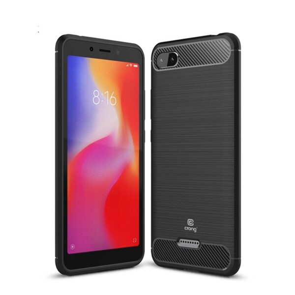 Crong Soft Armor Cover – apsauginis dėklas, skirtas Xiaomi Redmi 6A (juodas)