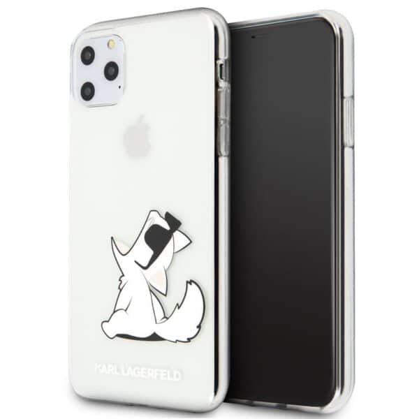 Karl Lagerfeld Choupette Fun – dėklas, skirtas iPhone 11 Pro Max (skaidrus)
