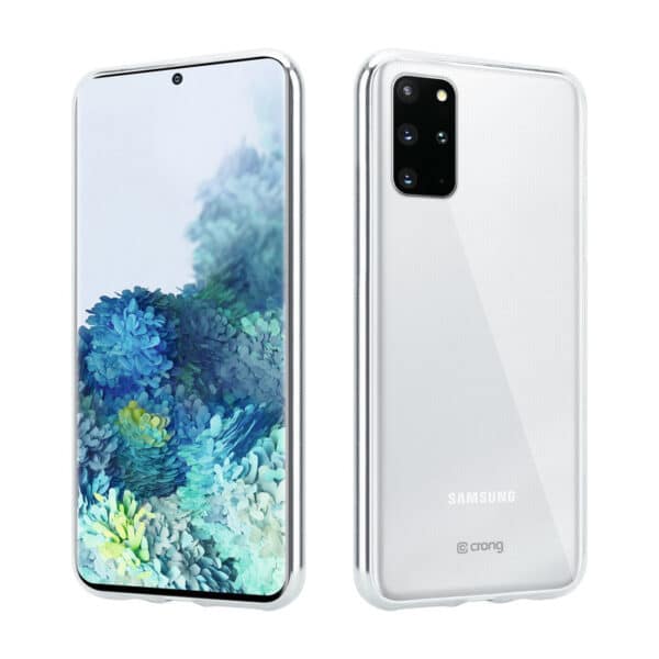 Crong Crystal Slim Cover – apsauginis dėklas, skirtas Samsung Galaxy S20+ (skaidrus)