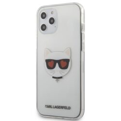 Karl Lagerfeld Choupette Head Heart – dėklas, skirtas iPhone 12 Pro Max (skaidrus)