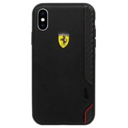 „Ferrari On Truck Racing Shield“ kietas dėklas – „iPhone Xs Max“ (juodas)