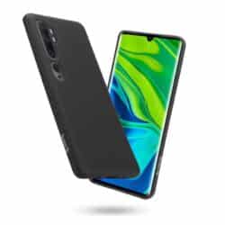 Crong Color Cover – lankstus dėklas, skirtas „Xiaomi Mi Note 10“ / „Mi Note 10 Pro“ (juodas)