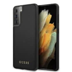 Guess Iridescent – dėklas, skirtas Samsung Galaxy S21+ (juodas)