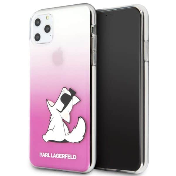 Karl Lagerfeld Choupette Fun – dėklas, skirtas iPhone 11 Pro Max (rožinis)