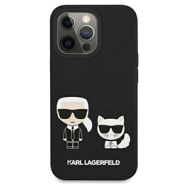 C9ED5A11-3754-EC11-91AD-2CEA7FB072AA.jpg Karl Lagerfeld Slilicone Karl & Choupette – dėklas, skirtas iPhone 13 (juodas)