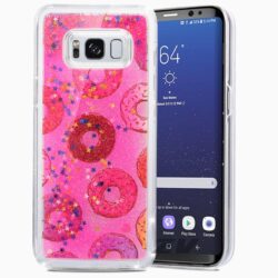Zizo Liquid Glitter Star dėklas, skirtas Samsung Galaxy S8+ (spurgos)