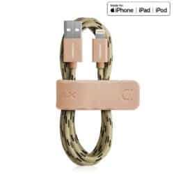 „Momax Elite Link Lightning“ prie USB laidas 2.4A, 1 m (auksinis)