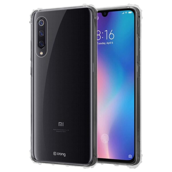 „Crong Crystal Shield“ dėklas – apsauginis dėklas, skirtas „Xiaomi Mi 9“ (skaidrus)
