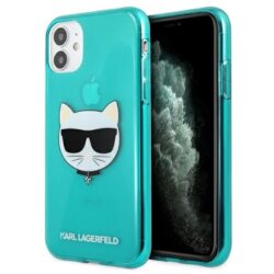 Karl Lagerfeld Choupette Head – dėklas, skirtas iPhone 11 (Fluo Blue)