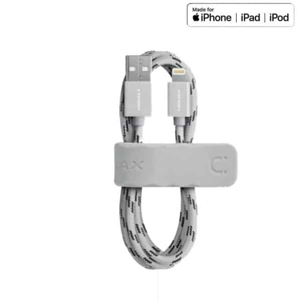„Momax Elite Link Lightning“ prie USB laidas 2.4A, 1 m (sidabras)