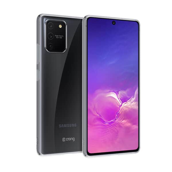 Crong Crystal Slim Cover – apsauginis dėklas, skirtas Samsung Galaxy S10 Lite (skaidrus)