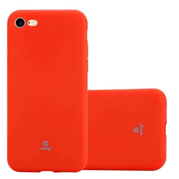 Crong Soft Skin Cover – apsauginis dėklas, skirtas iPhone SE 2020 / 8 / 7 (raudona)