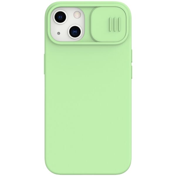 D87E9A3B-3754-EC11-91AD-2CEA7FB072AA.jpg Nillkin CamShield Silky Magnetic – dėklas, skirtas Apple iPhone 13 (mėtinė žalia)